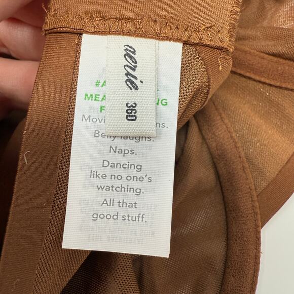 Aerie Smoothez Unlined Underwire Mesh Balconette Bra In Brown Size 36D New - Picture 10 of 13